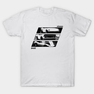 NISSAN DATSUN 240Z FAIRLADY Black 'N White Archive 2 T-Shirt